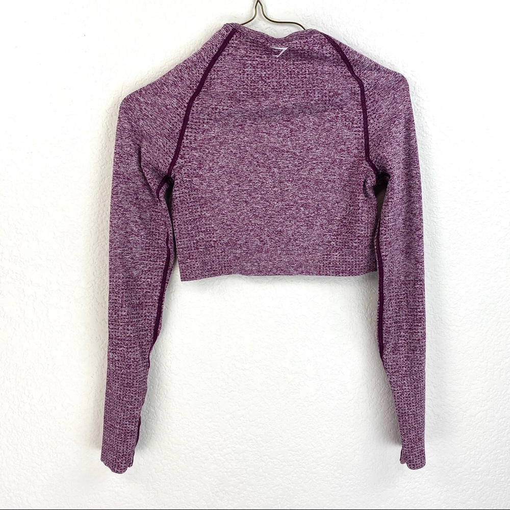 Gymshark Vital Seamless Long Sleeve Crop Top S/M - Picture 4 of 8